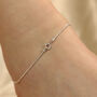 925 Silver Thin Rope Plain Chain Slim Payal Anklet, thumbnail 2 of 9