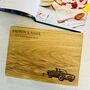 Just Married Personalised Oak Chopping, Serving Board, thumbnail 3 of 7