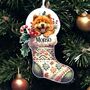 Personalised Chow Chow Christmas Stocking Bauble, thumbnail 1 of 2