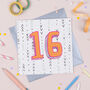 '16th' Birthday Card, thumbnail 2 of 2