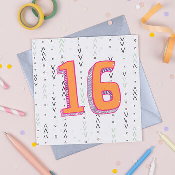 '16th' Birthday Card, 2 of 2