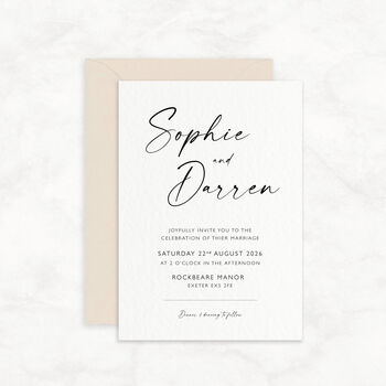 Luxury Wedding Invitation Elegant With Envelope The Isla Collection, 10 of 11