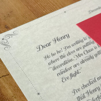 Personalised Father Christmas Letter From Santa, 10 of 12
