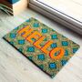Kia Hello Print Coir Door Mat, thumbnail 4 of 5