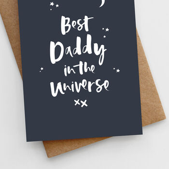'Best Daddy In The Universe' Father's Day Card, 4 of 4