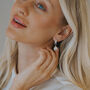 Silver Pearl Drop Earrings, thumbnail 2 of 3