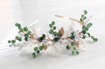 'Zara' Forest Inspired Bridal Headband, 6 of 9