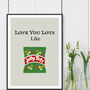 Love You Lots Like Jelly Tots Print, thumbnail 1 of 3