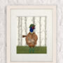 Pheasant Shooting Three Art Print Framed Or Unframed, thumbnail 4 of 6