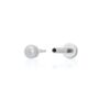 Pearl Single Flat Back Stud Earring, thumbnail 6 of 7