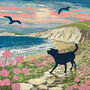 Labrador Coast Path Limited Edition Labrador Gift Print, thumbnail 8 of 12