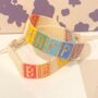 'Be Happy' Japanese Bead Rainbow Bracelet, thumbnail 2 of 3