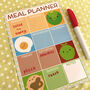 Dry Erase Kawaii Meal Planner Fridge Magnet, thumbnail 1 of 3