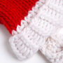 Santa's Hat And Beard Christmas Intermediate Knitting Kit, thumbnail 5 of 12