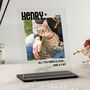 Personalised Cat Photo Acrylic Plaque Gift, thumbnail 1 of 3
