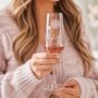 Personalised Birth Flower Champagne Flute, thumbnail 1 of 5