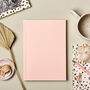 A5 Lay Flat Soft Pink Notebook Journal, thumbnail 1 of 8