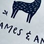2nd Anniversary Gift Cotton Tea Towel, thumbnail 3 of 3