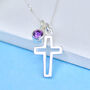 Personalised Silver Cross Confirmation Necklace, thumbnail 2 of 11