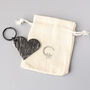 Textured Love Heart Iron Keyring. Available In Two Designs, thumbnail 6 of 8