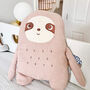 Personalised Kids Cute Animal Soft Cuddle Cushion, thumbnail 9 of 12