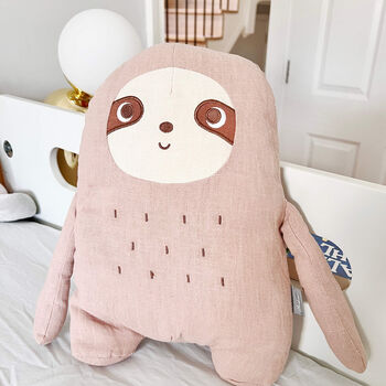 Personalised Kids Cute Animal Soft Cuddle Cushion, 9 of 12