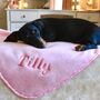 Personalised Spotty Trim Pet Blanket, thumbnail 6 of 12