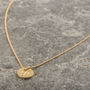 Solid Gold Mini Double Sided Initial Necklace, thumbnail 2 of 7