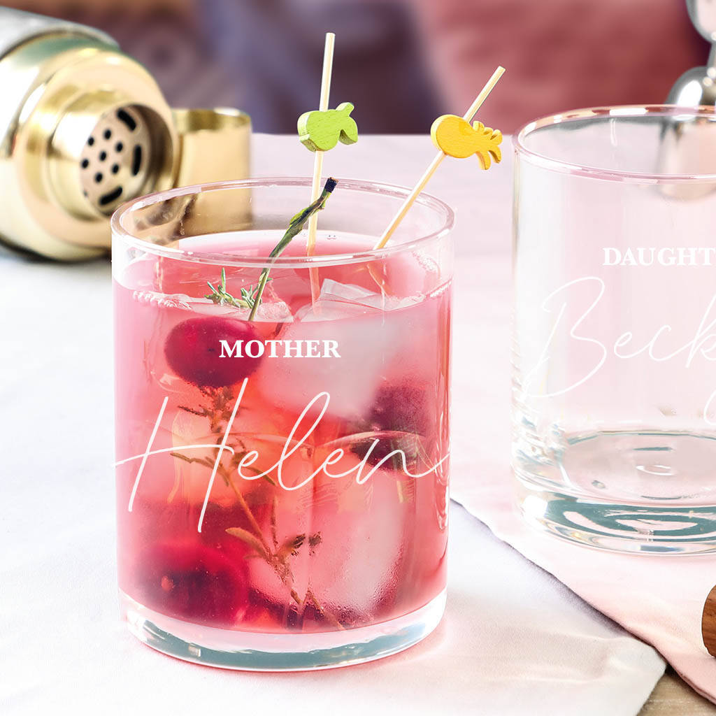 Mother And Daughter Personalised Tumblers Gift Set By Dibor