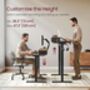 Electric Standing Desk With Power Strip Monitor Stand, thumbnail 4 of 9