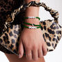 Green Chalcedony Yin Yang Beaded Stacker Bracelet, thumbnail 3 of 3