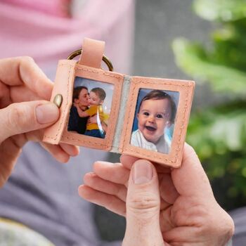 Personalised Leather Keyring With Photos, 12 of 12