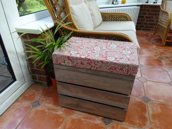 Vintage Style Midi Crate Seat With Three Inch Cushion, 11 of 11