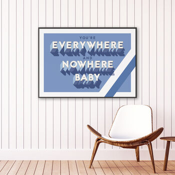 Sheffield Wednesday 'Everywhere And Nowhere Baby' Poster, 2 of 7