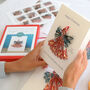 Personalised Christmas Paper Scandi Angel Cards Kit, thumbnail 2 of 6