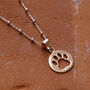 Sterling Silver Paw Print Necklace, thumbnail 6 of 8