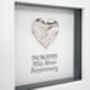 Personalised 25th Silver Anniversary Heart Frame Gift, thumbnail 4 of 6