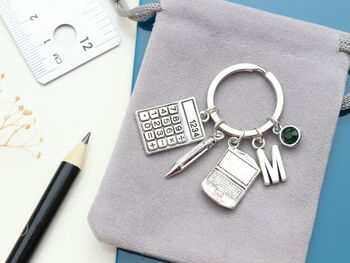 Accountant Personalised Keyring Banker Gift, 4 of 11