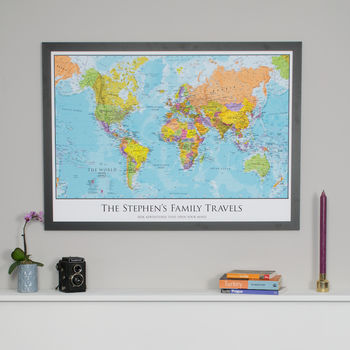Personalised Map Of The World, 4 of 7
