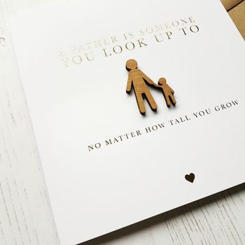 I'll Look Up To You Father Gold Foil Card, 6 of 6