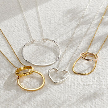 Personalised Organic Ring Holder Necklace, 3 of 4