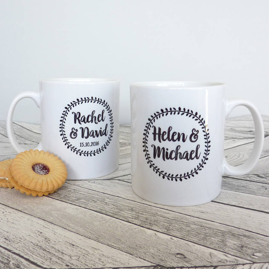 Couple Personalised Mug By Little Cherub Design | notonthehighstreet.com