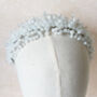 White Crystal Bridal Headband, thumbnail 5 of 5