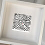 Personalised Love Heart Engagement Map Print, thumbnail 2 of 2