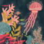 Jelly Fish Ocean Print, thumbnail 3 of 6