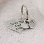 Daddy Gift From Child Personalised Pocket Heart Keyring, thumbnail 7 of 9