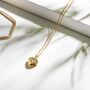 Tiny Crystal Heart Urn Ashes Necklace 18 K Gold Plated, thumbnail 3 of 7