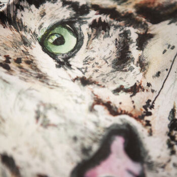 Inky Snow Leopard Tea Towel, 3 of 9