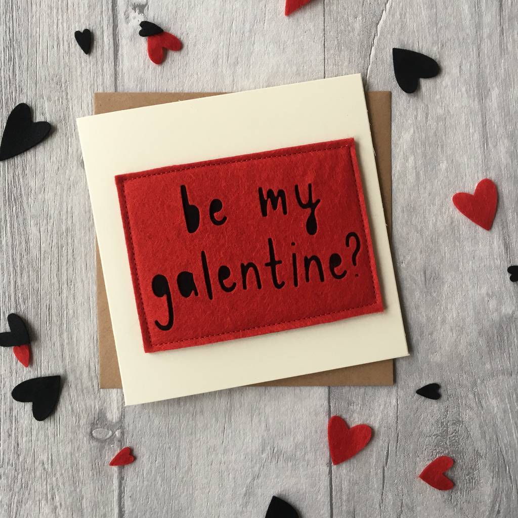 be my galentine? alternative valentine's day card by alphabet bespoke