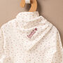 Personalised Blossom And Heart Babygrow Hat And Bib Gift Set For Girls, thumbnail 2 of 12